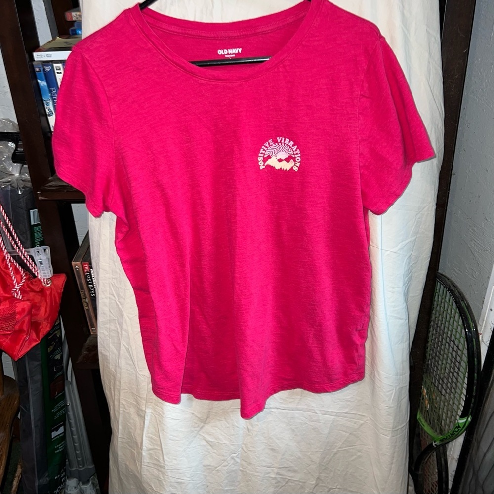 Hot Pink ‘Positive Vibes’ Old Navy T-Shirt